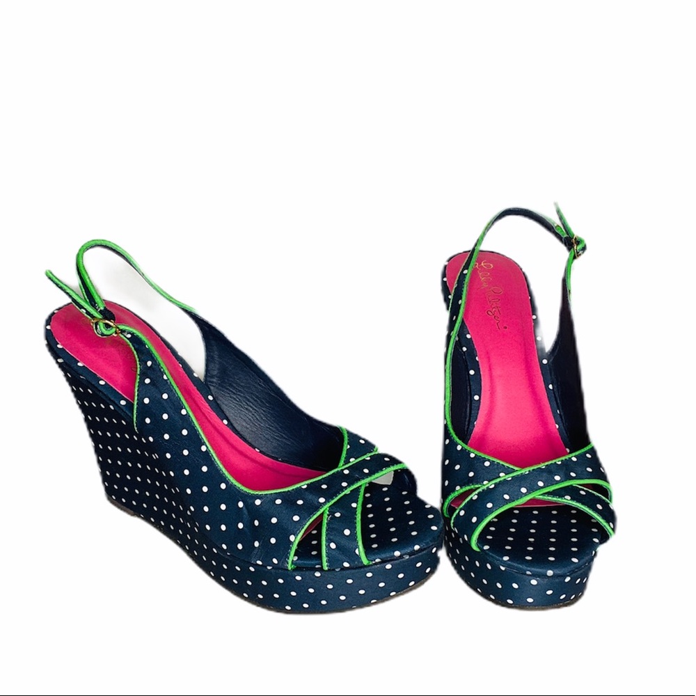 Lilly Pulitzer Picture Perfect Espadrille blue dot